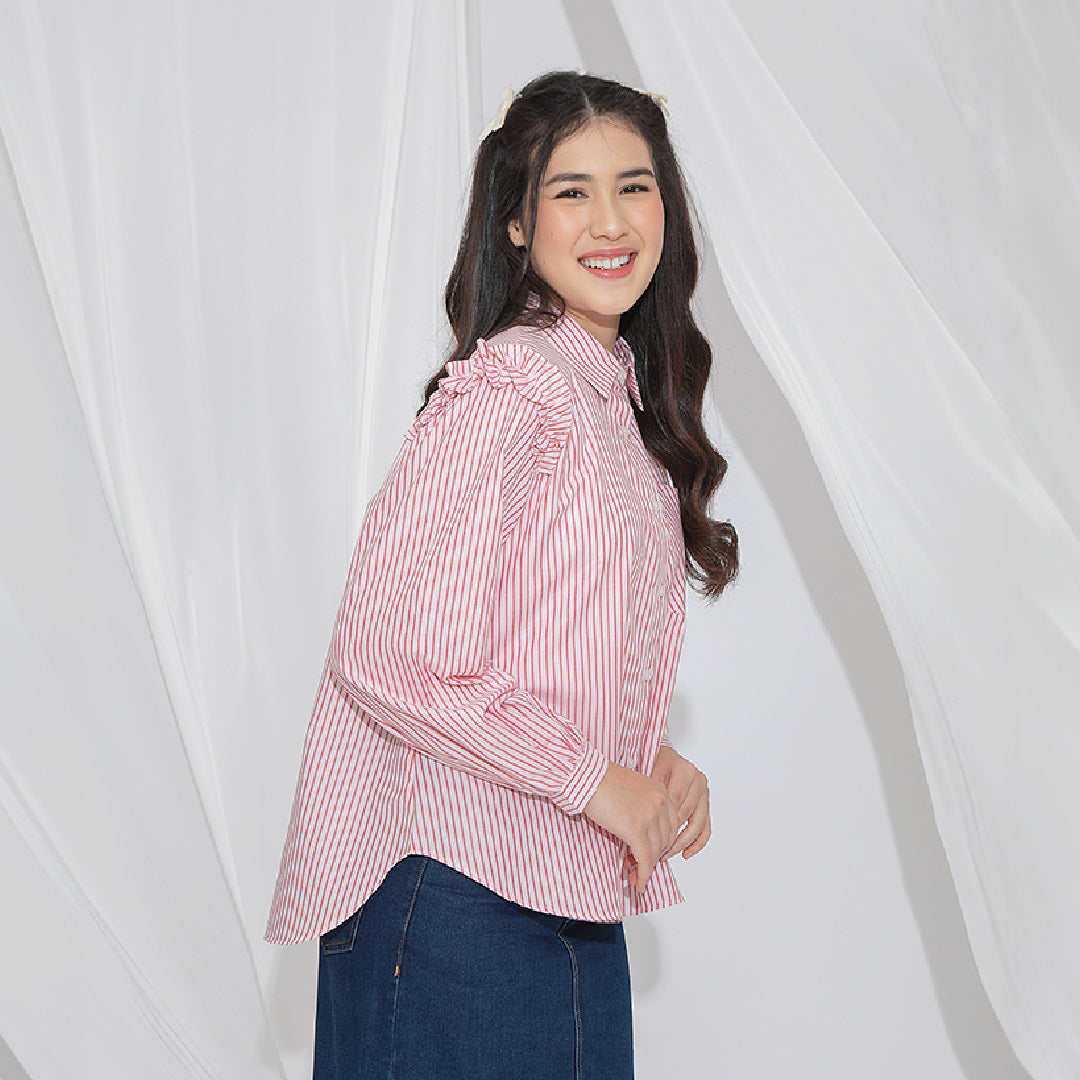 Agista Tops - Atasan Stripe Cotton