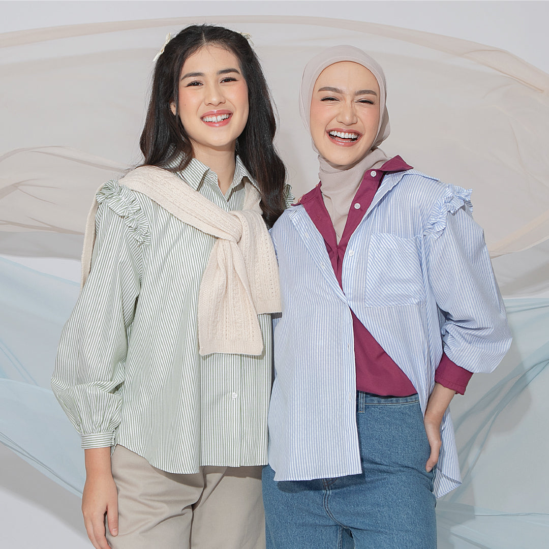 Agista Tops - Atasan Stripe Cotton