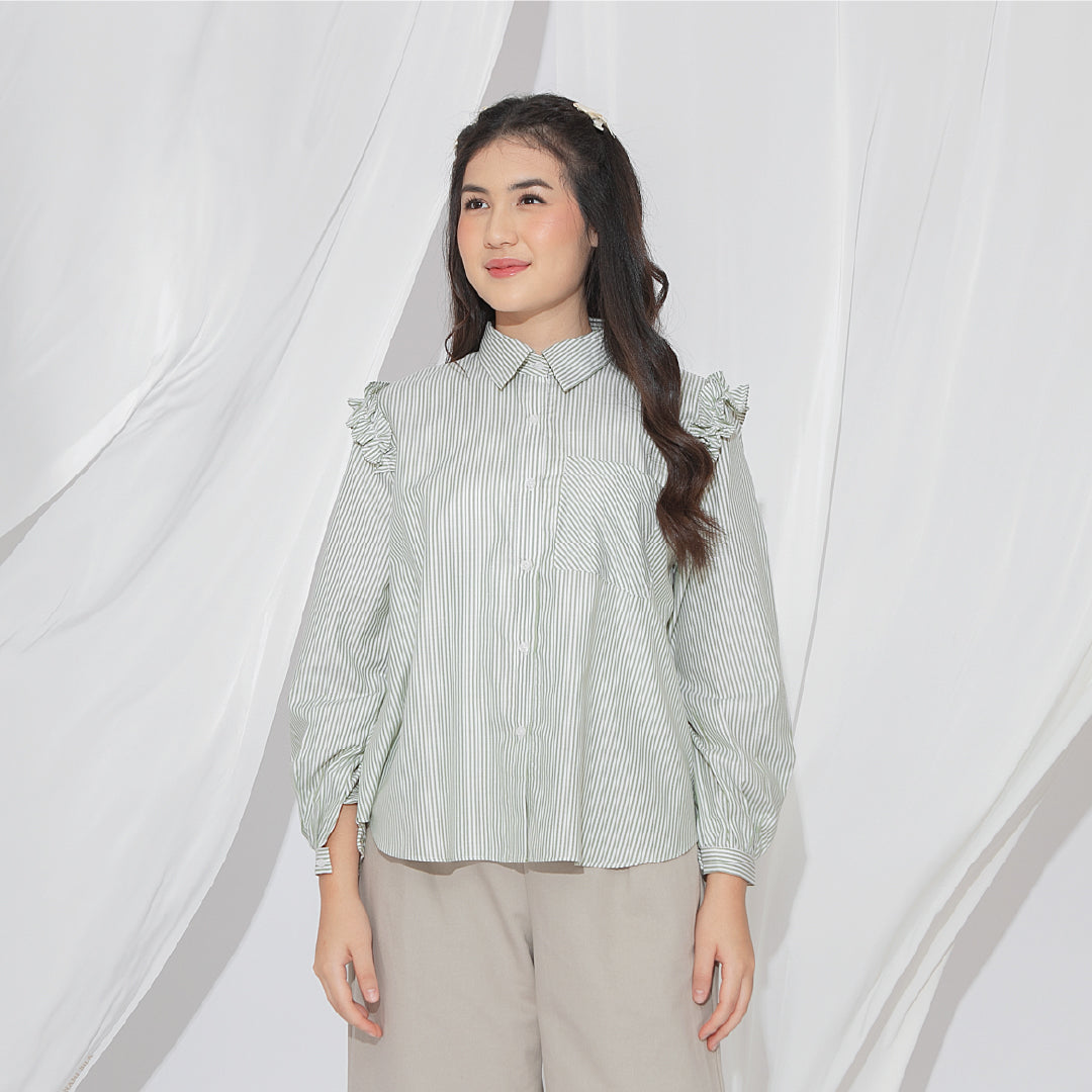 Agista Tops - Atasan Stripe Cotton