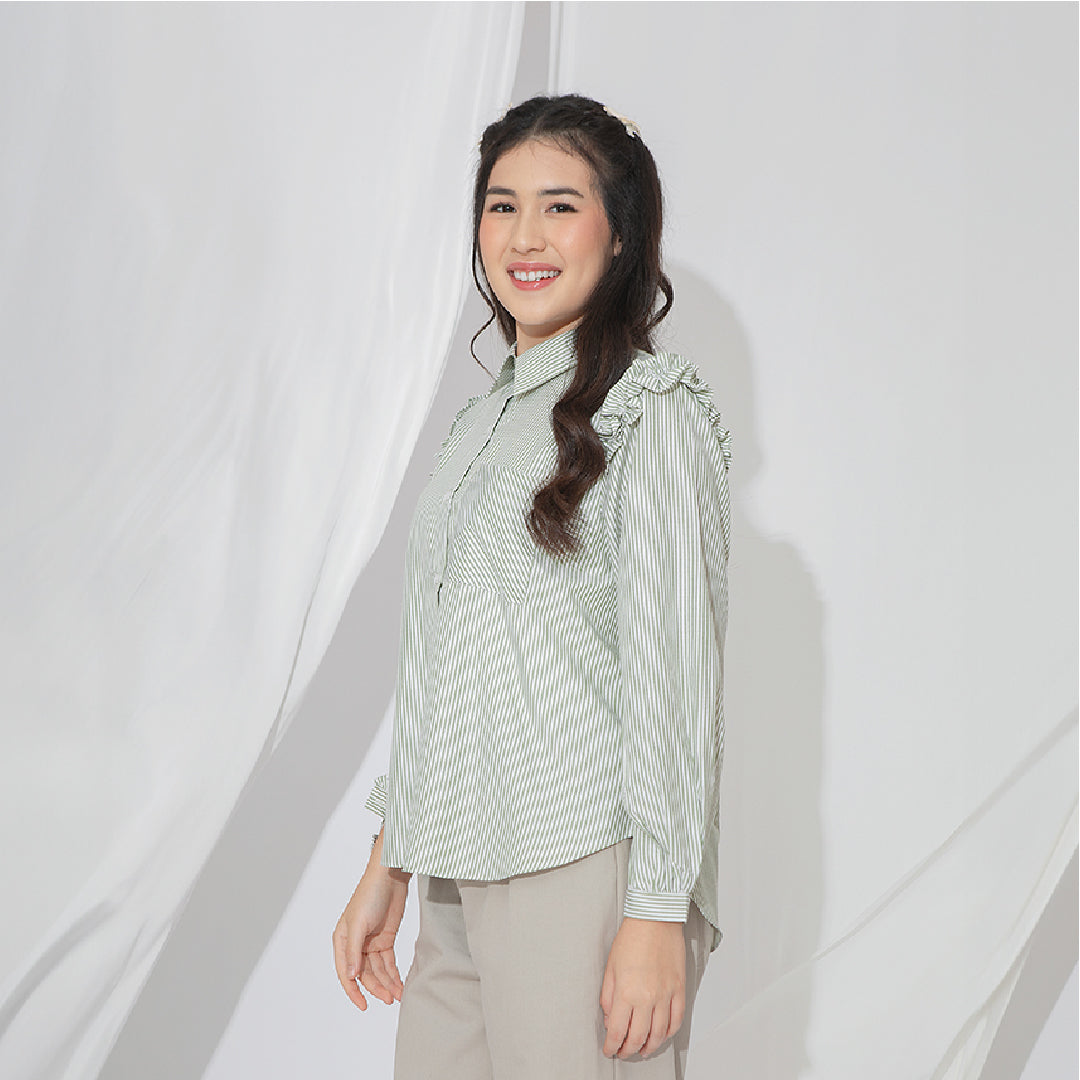Agista Tops - Atasan Stripe Cotton