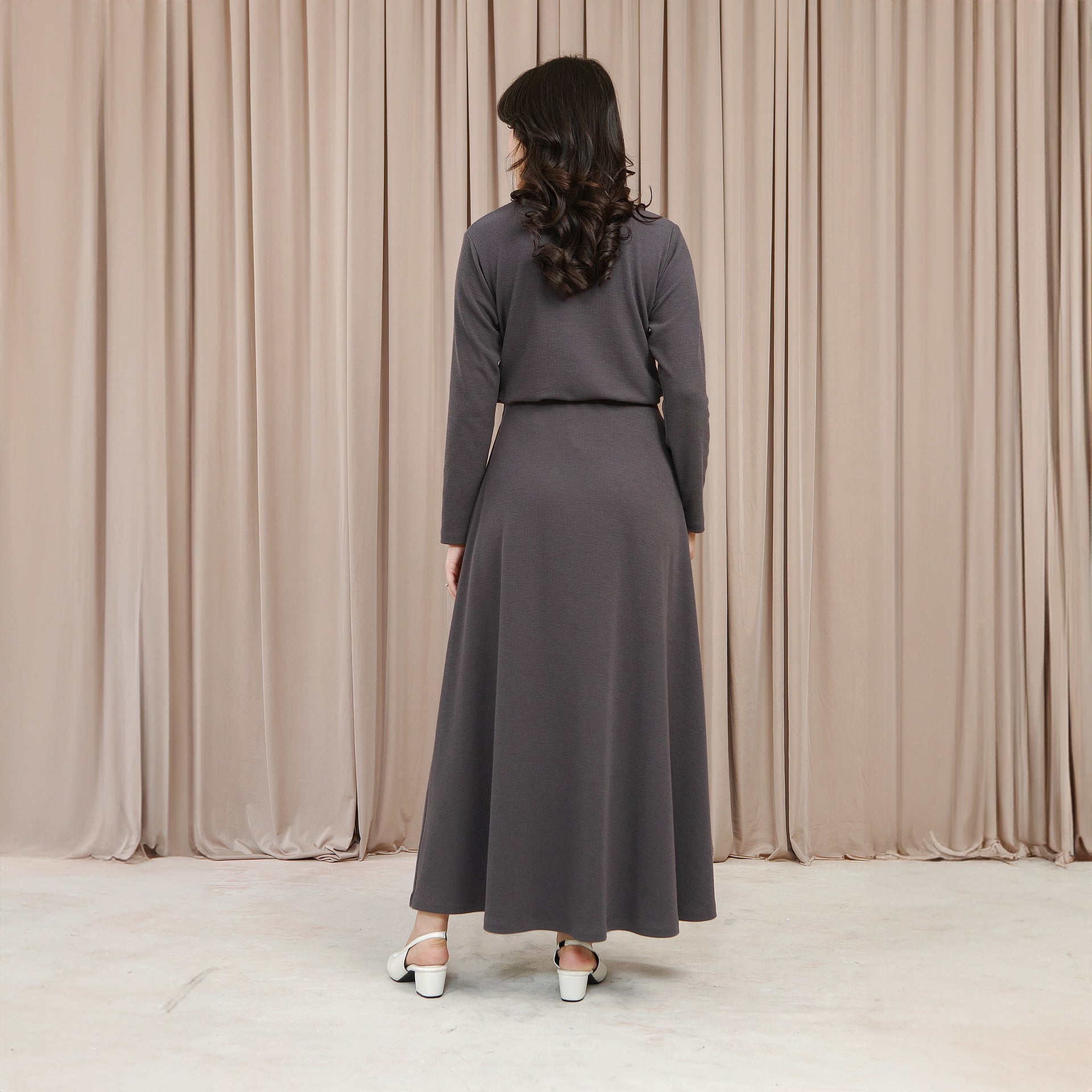 Della Skirt - Rok Knit A-Line Karet Pinggang | HijabChic