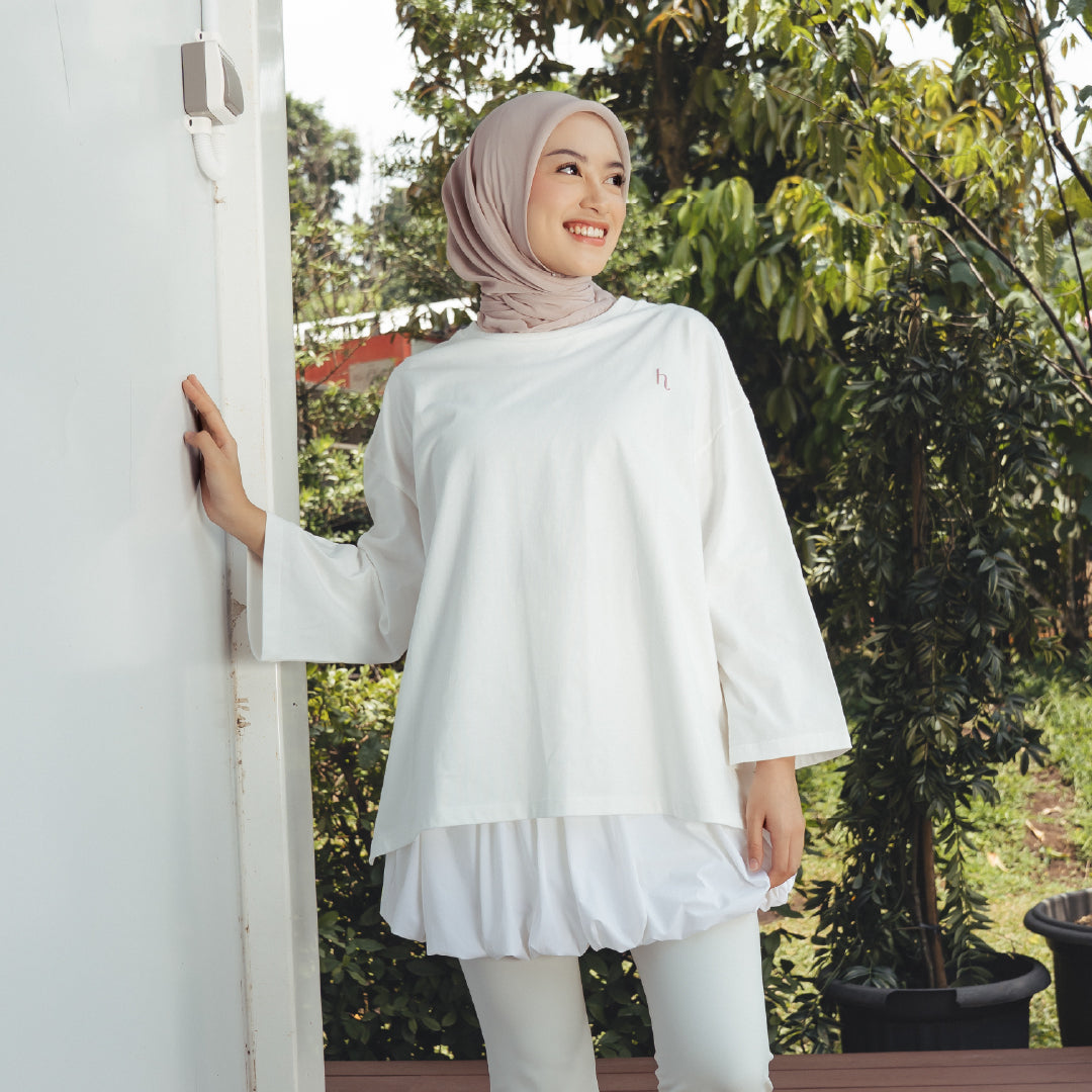 HijabChic Avela Broken White Top