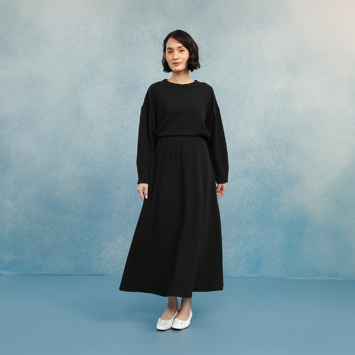 Della Skirt - Rok Knit A-Line Karet Pinggang | HijabChic
