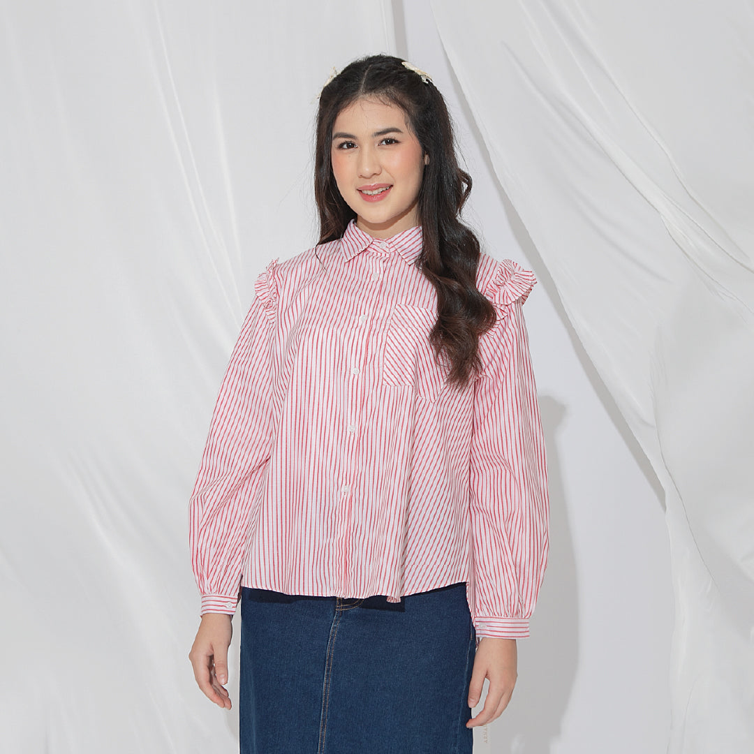 Agista Tops - Atasan Stripe Cotton