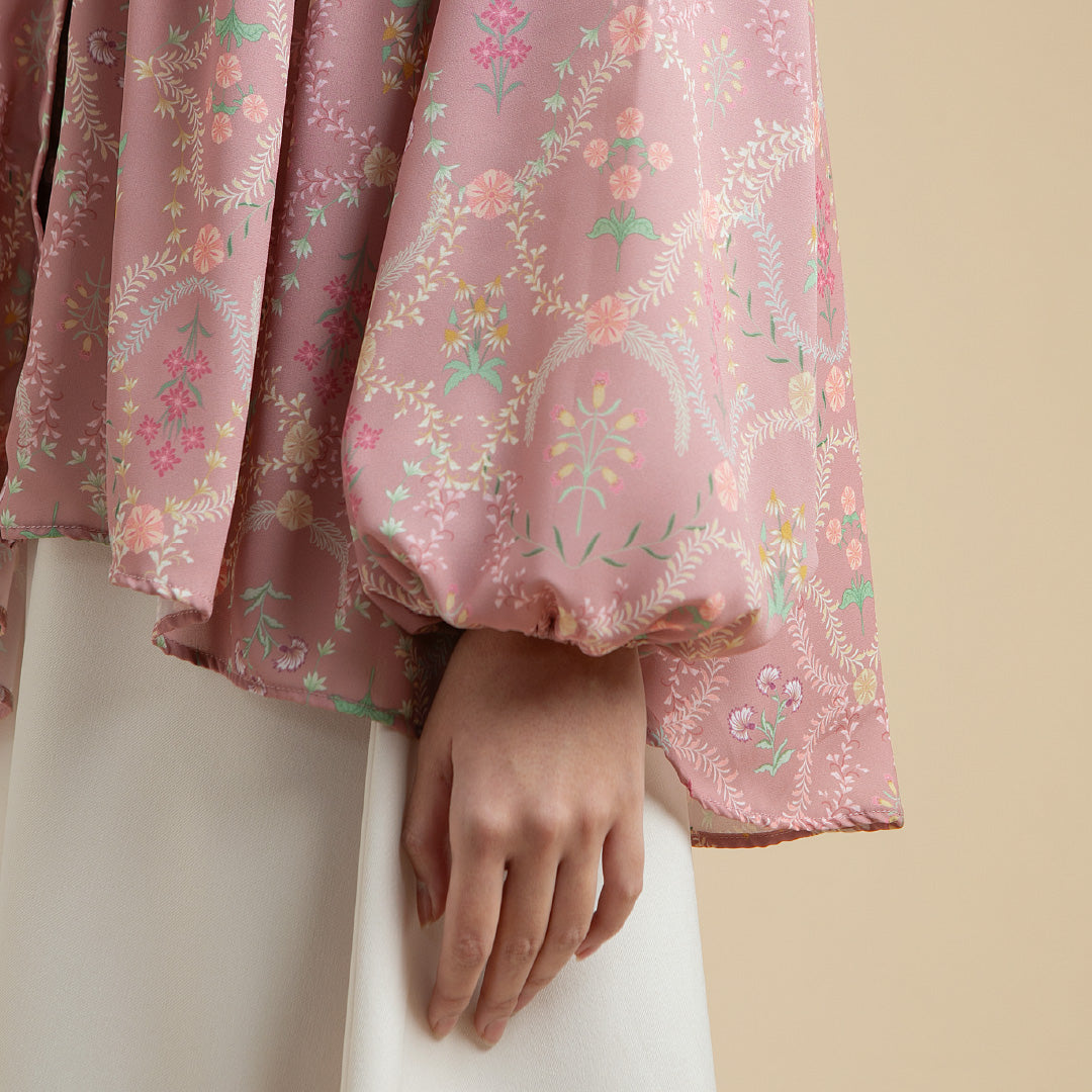 Astrid Top - Blouse Motif Bunga Elegan