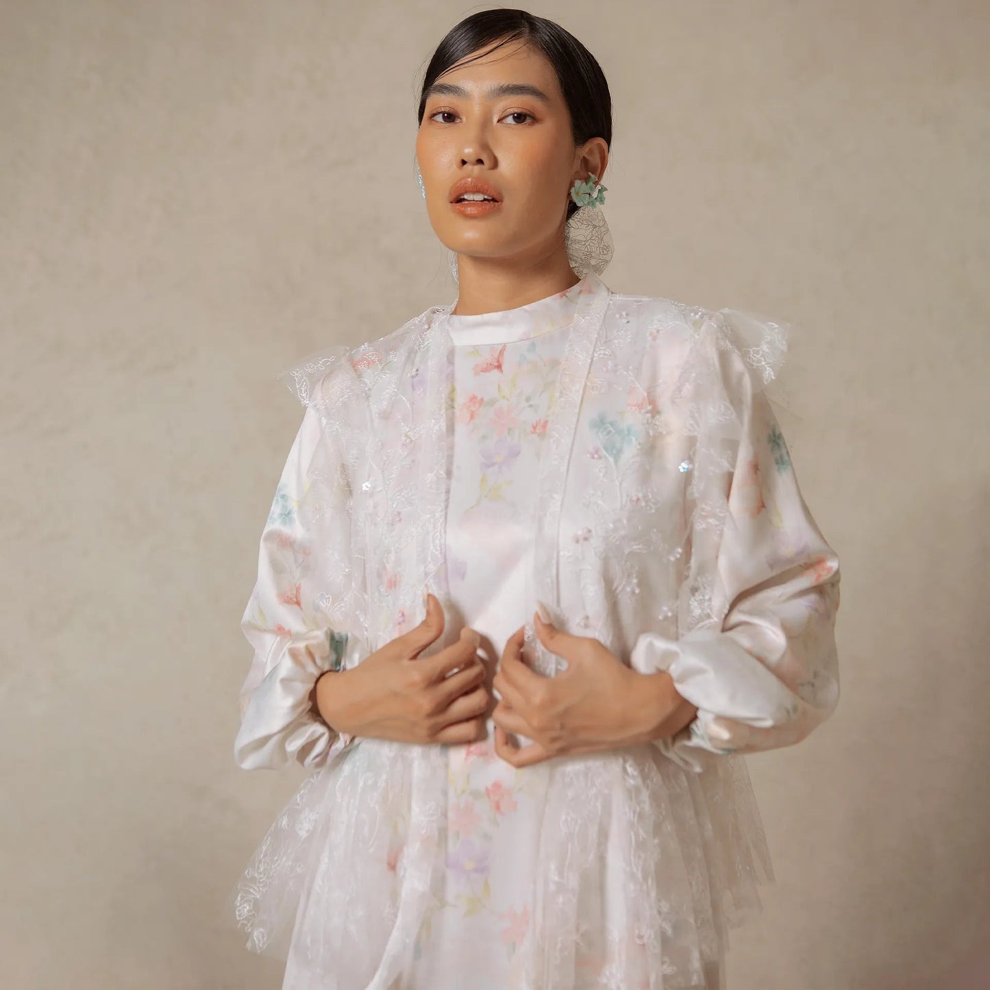 Lavena Creme Clothing Set | HijabChic