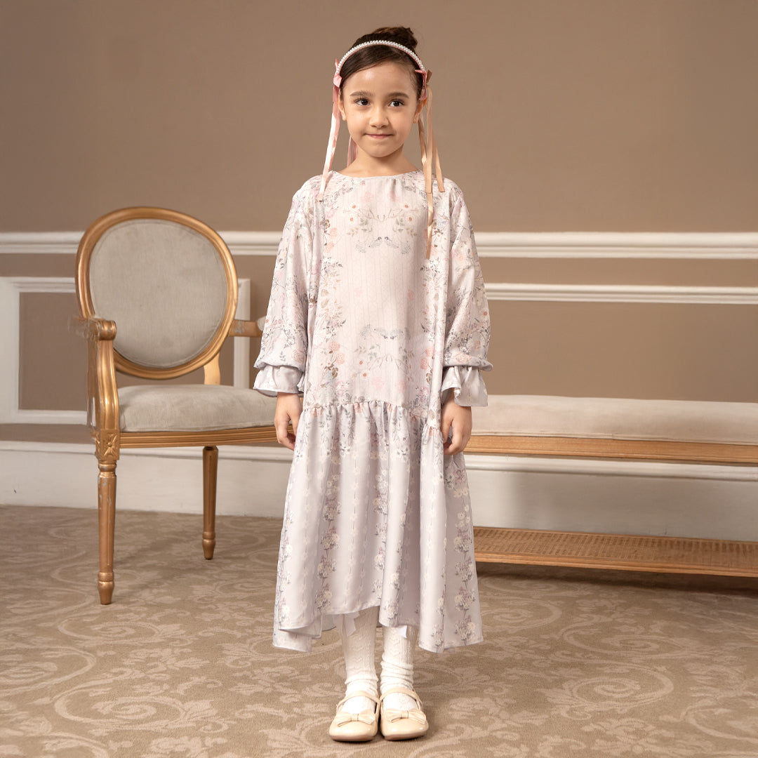 Deline Girl Dress Misty Lilac