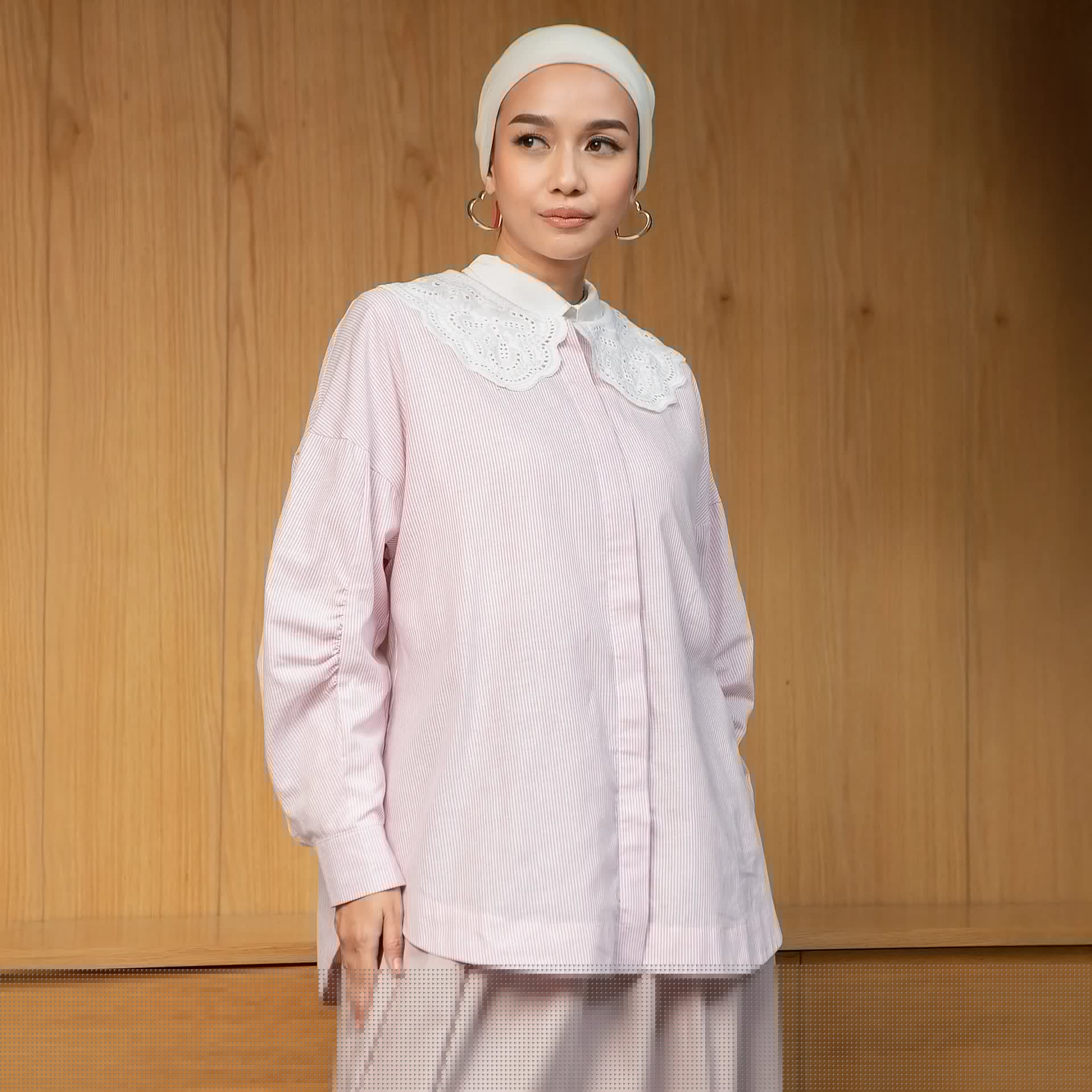 Noten Pale Pink Top | HijabChic