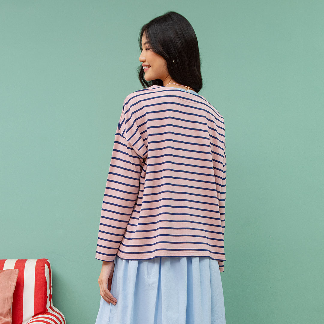 Ulyani Pink Stripe Top