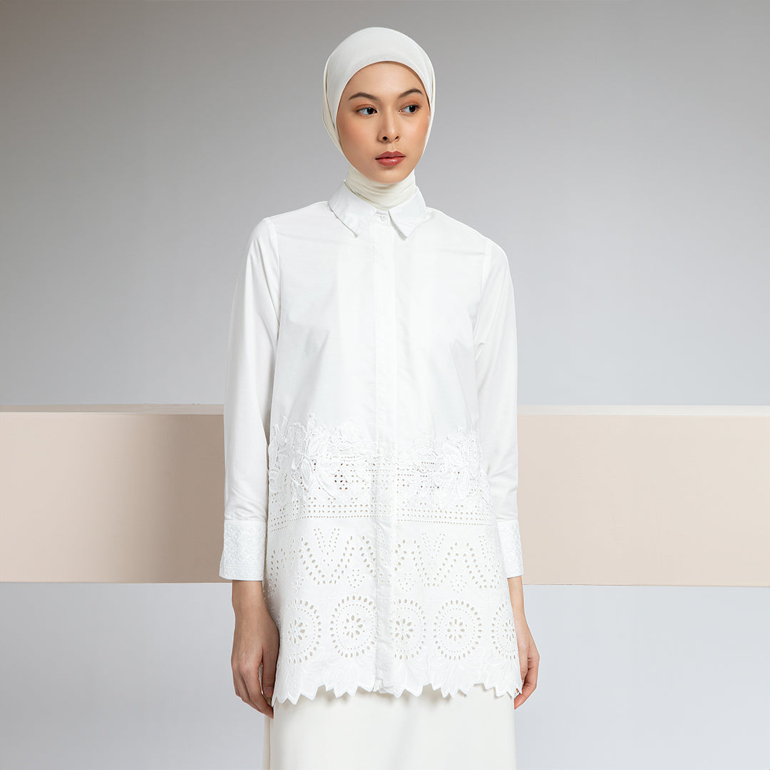 Lacelle Top - White
