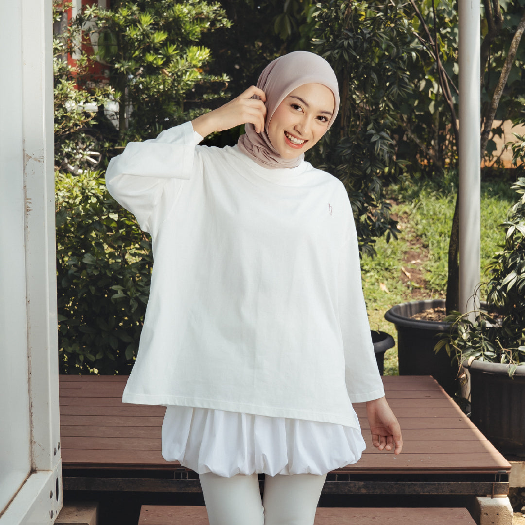 HijabChic Avela Broken White Top