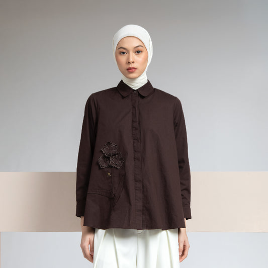 Elarona Top - Dark Brown