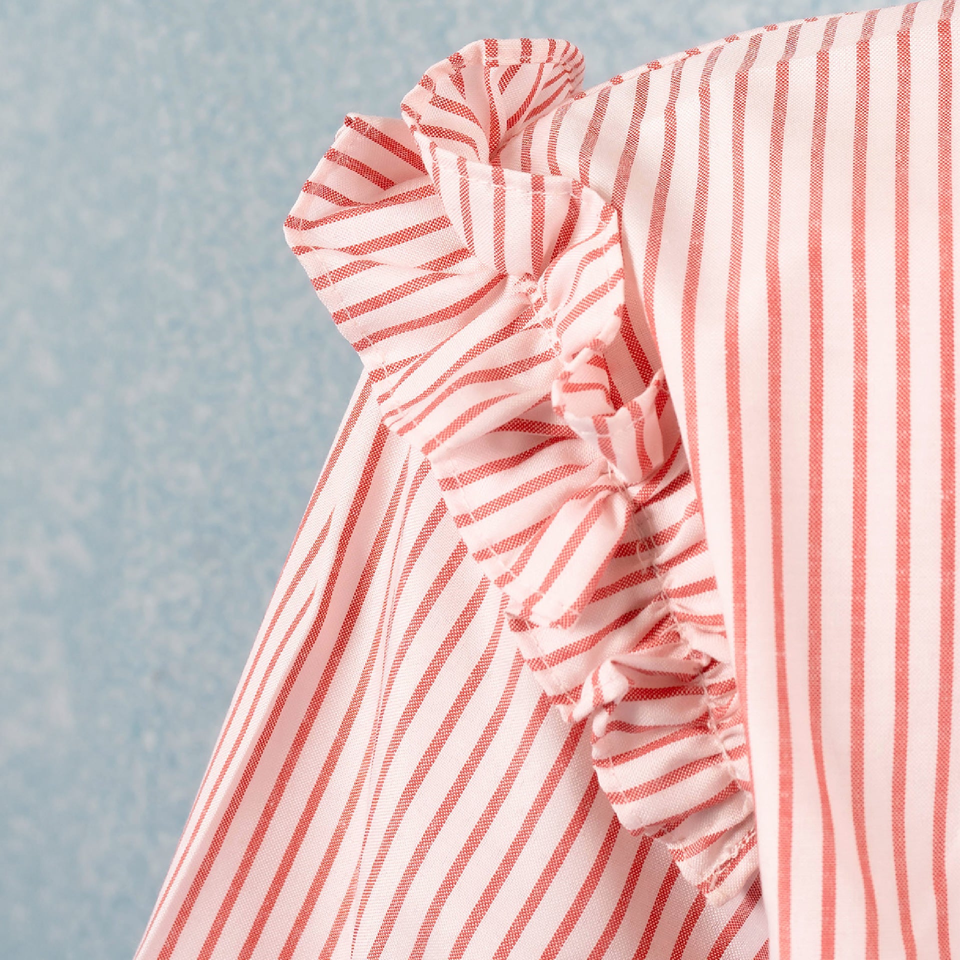 Agista Red and White Stripe Top