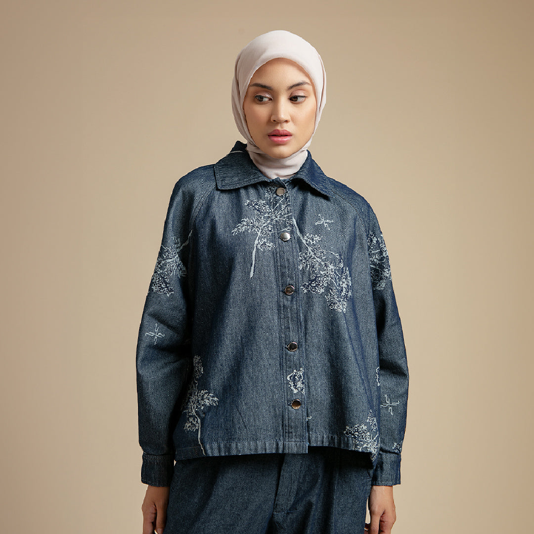 Vianne Jacket - Jacquard Denim