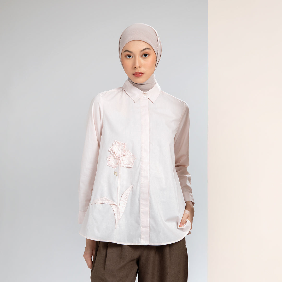 Elarona Top - Blush Pink