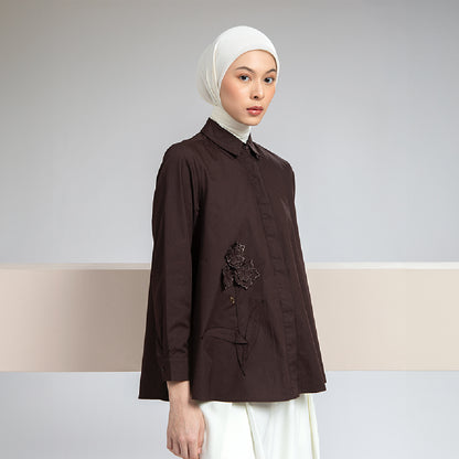 Elarona Top - Dark Brown