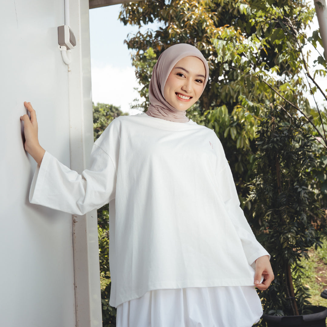 HijabChic Avela Broken White Top