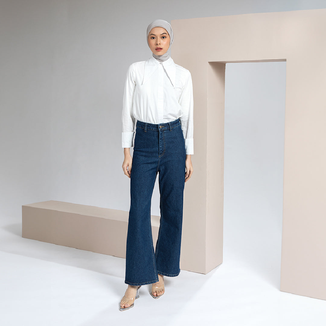 Glenda Dark Blue Denim Pants