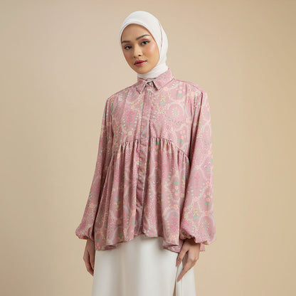 Astrid Top - Blouse Motif Bunga Elegan