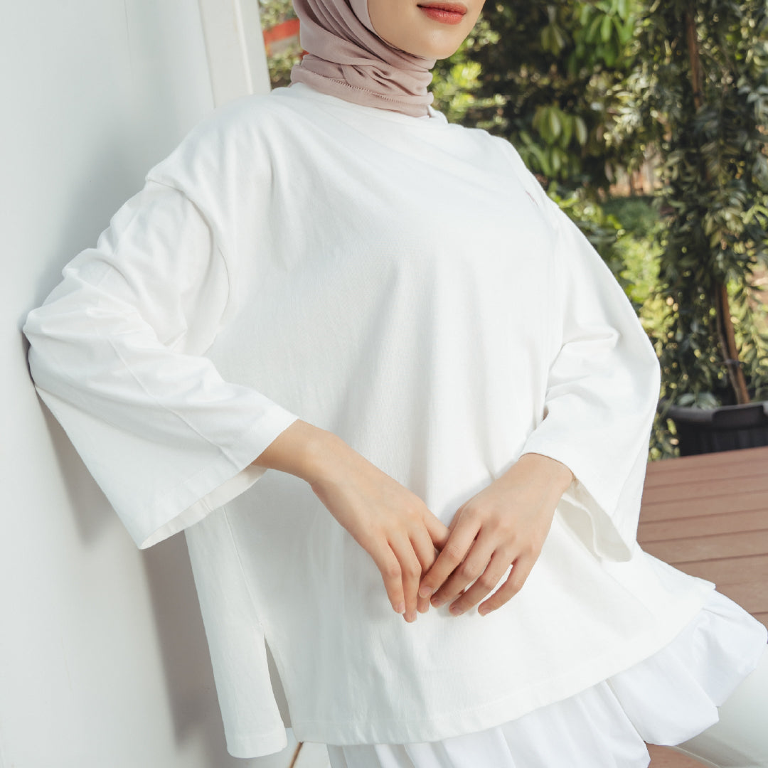 HijabChic Avela Broken White Top
