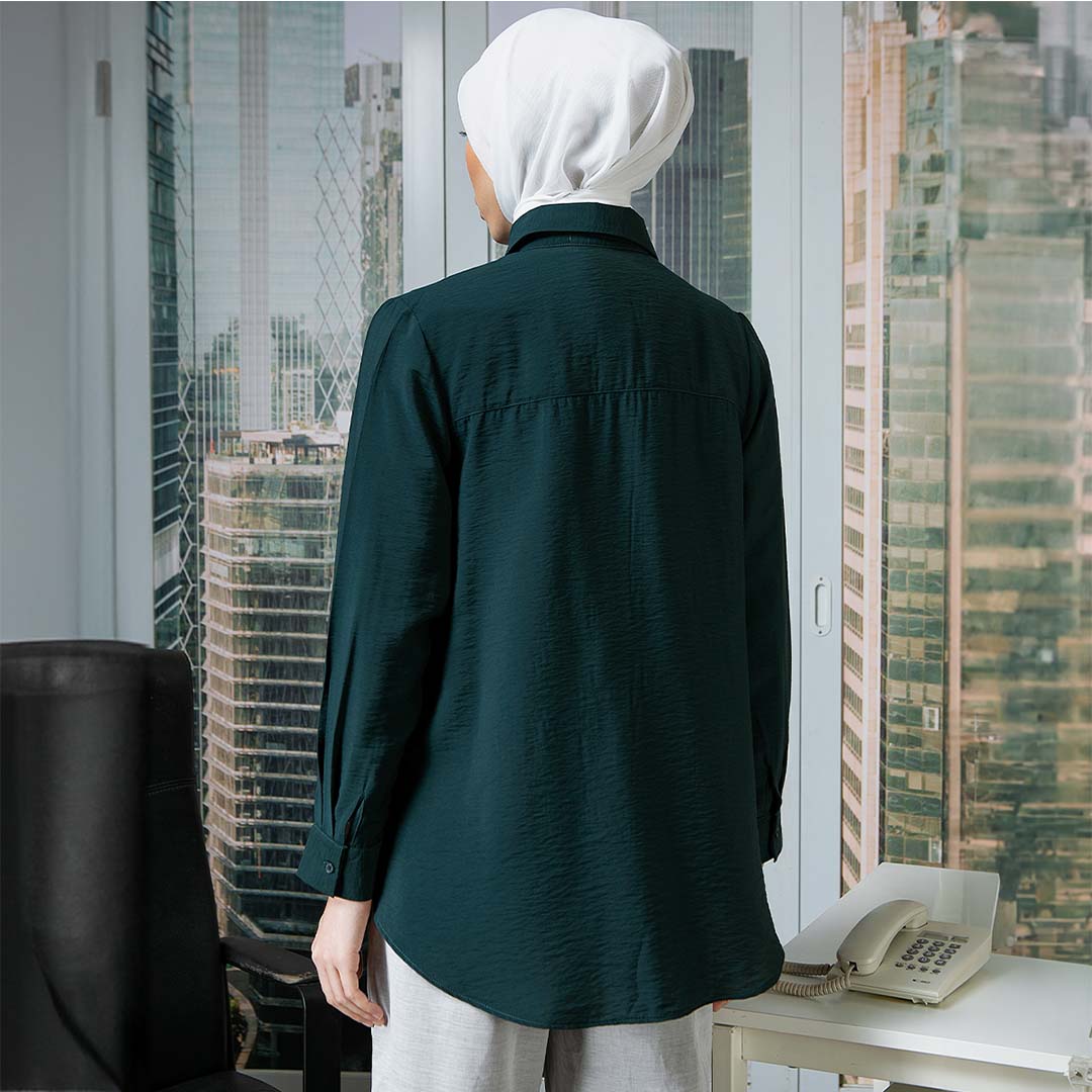 Sarae Embroidery Top - Kemeja Rayon Bordir Bunga