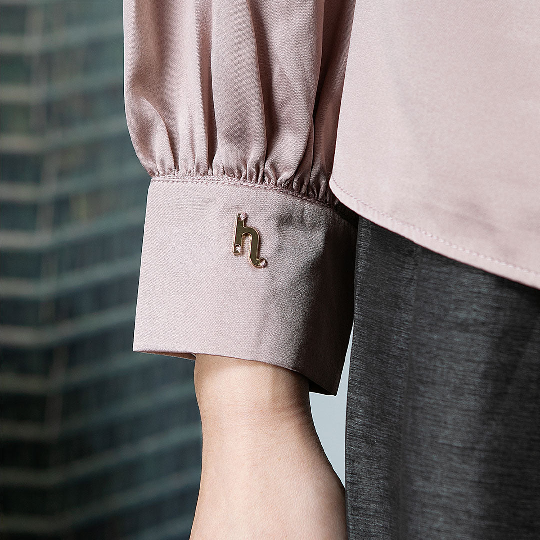 Sania Drapping Top - Blouse Satin Drape Elegan