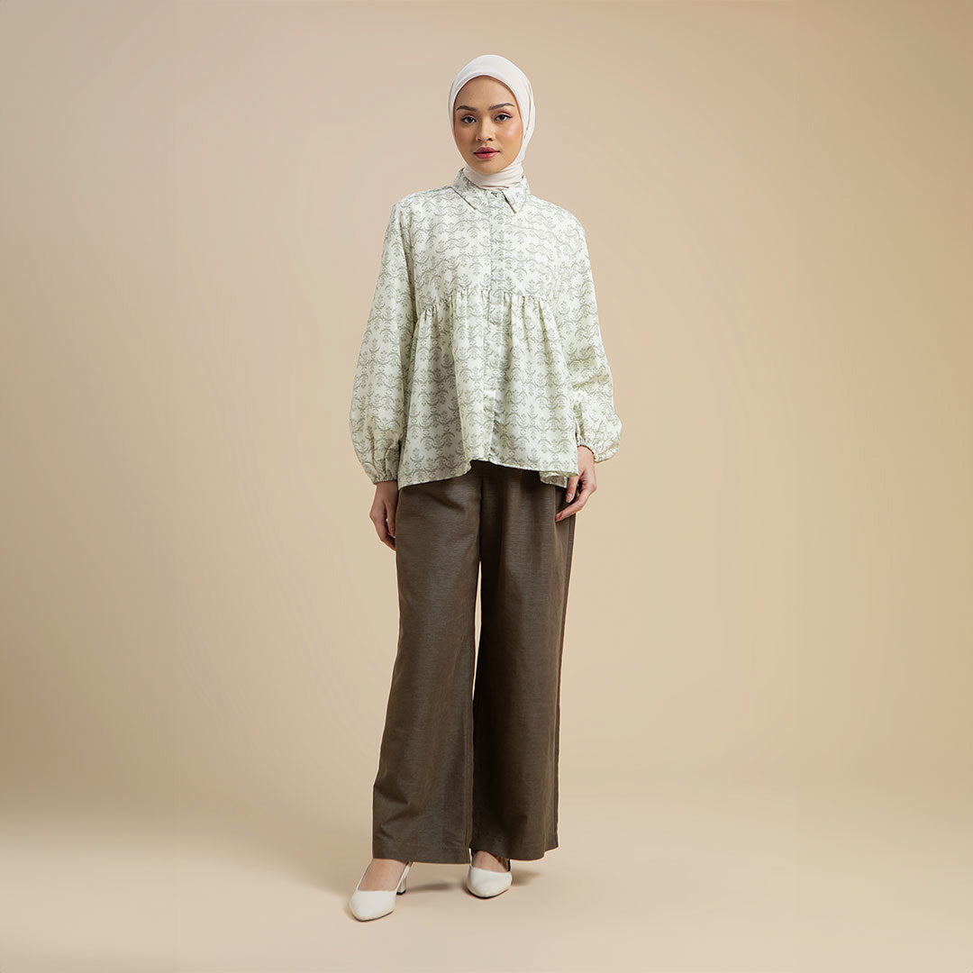 Astrid Top - Blouse Motif Bunga Elegan
