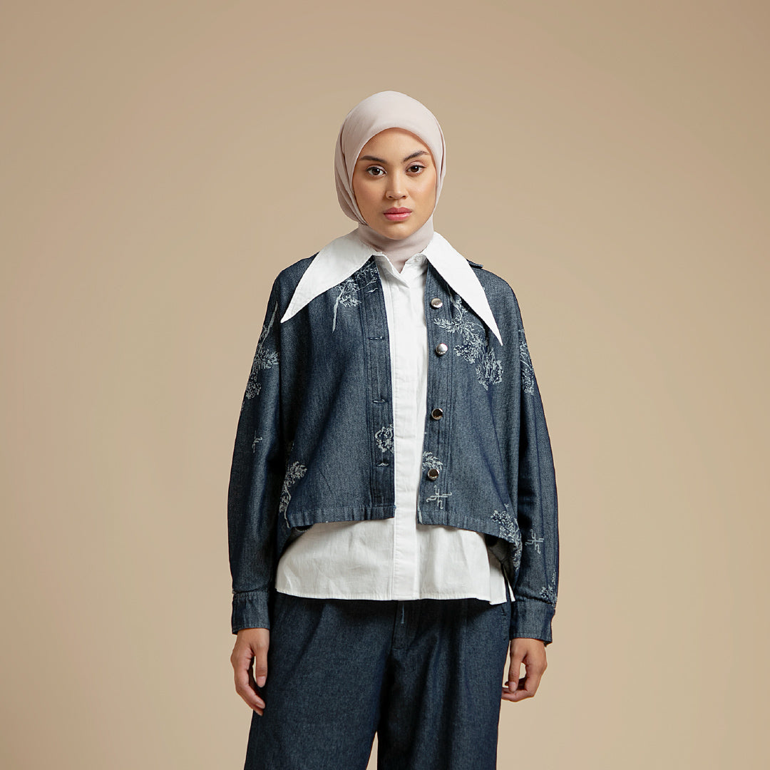 Vianne Jacket - Jacquard Denim