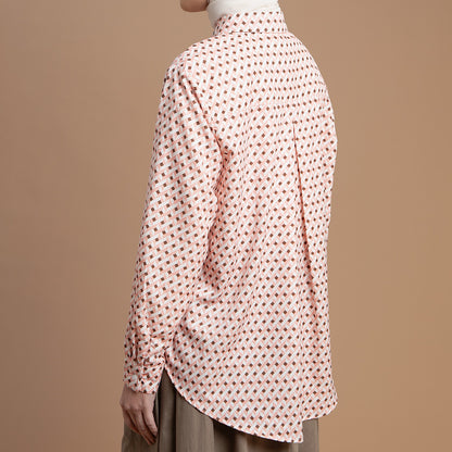 Athena Top - Kemeja Motif Bunga Elegan
