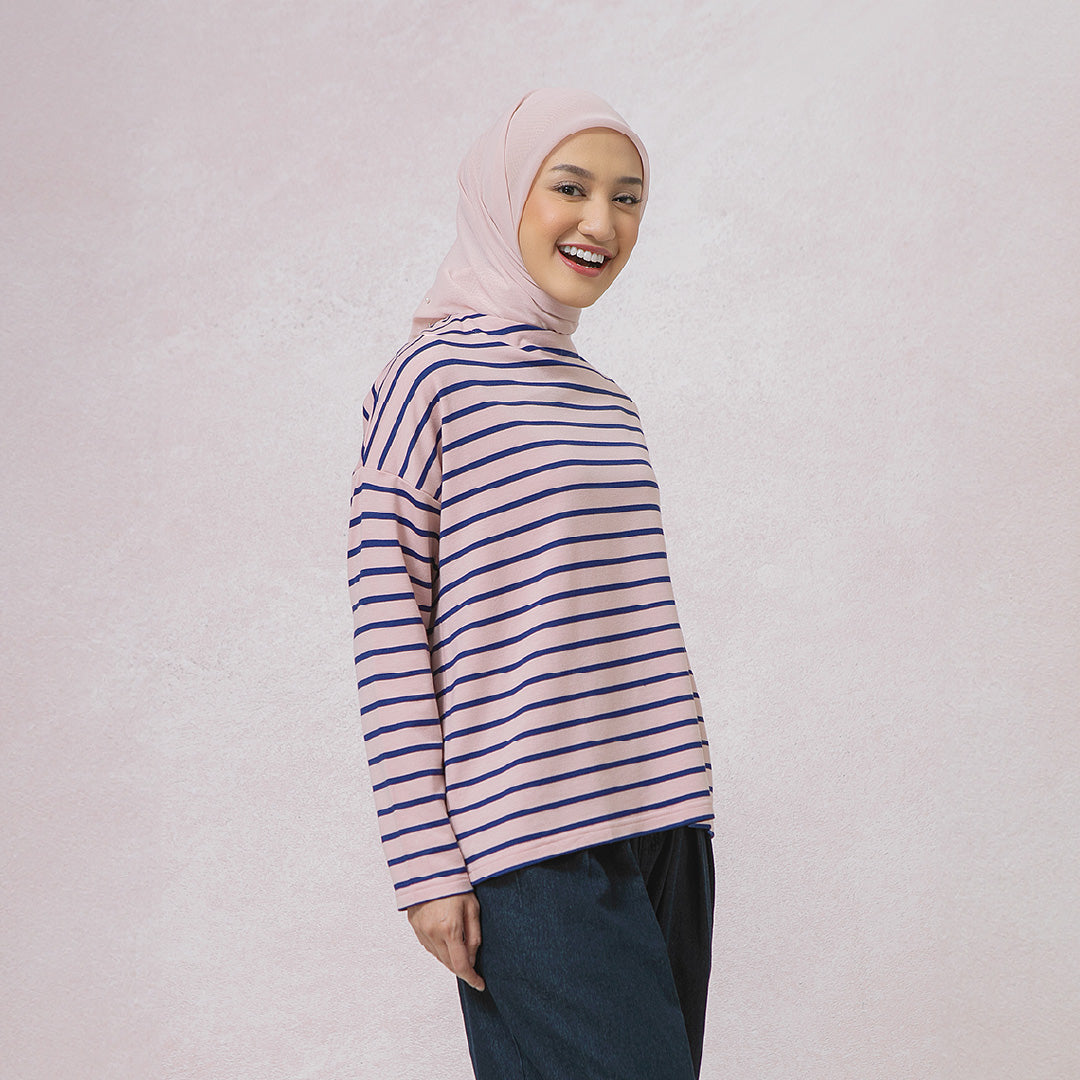 Ulyani Pink Stripe Top