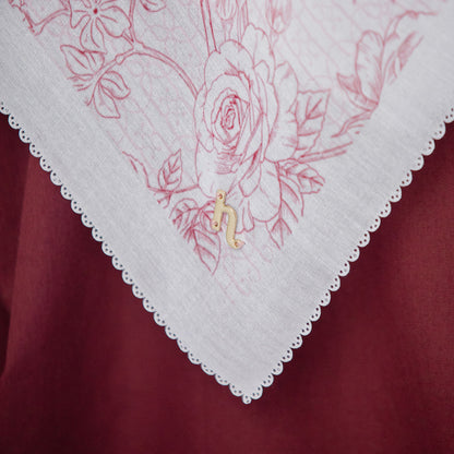 Arunika Scarf - Kerudung Voal Motif Bunga
