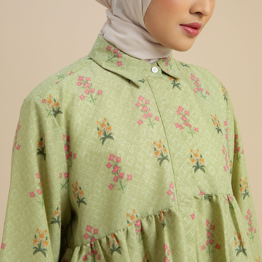 Astrid Top - Blouse Motif Bunga Elegan