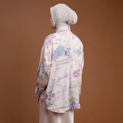 Dalene Top - Kemeja Motif Bunga Elegan