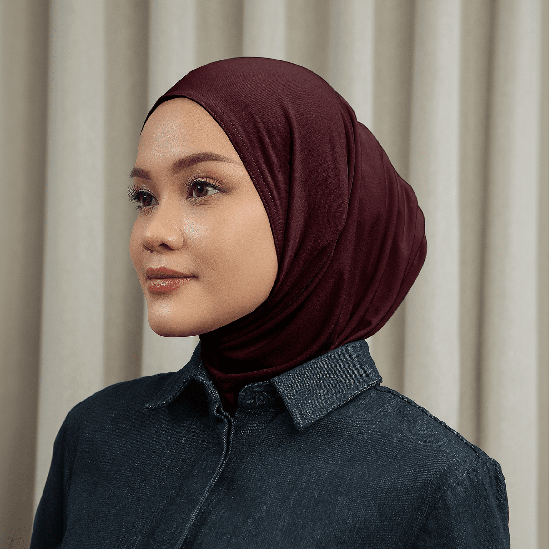 Linea Scarf (HijabChic x Nabillasyal) - Hijab Instant Jersey Simple | HijabChic