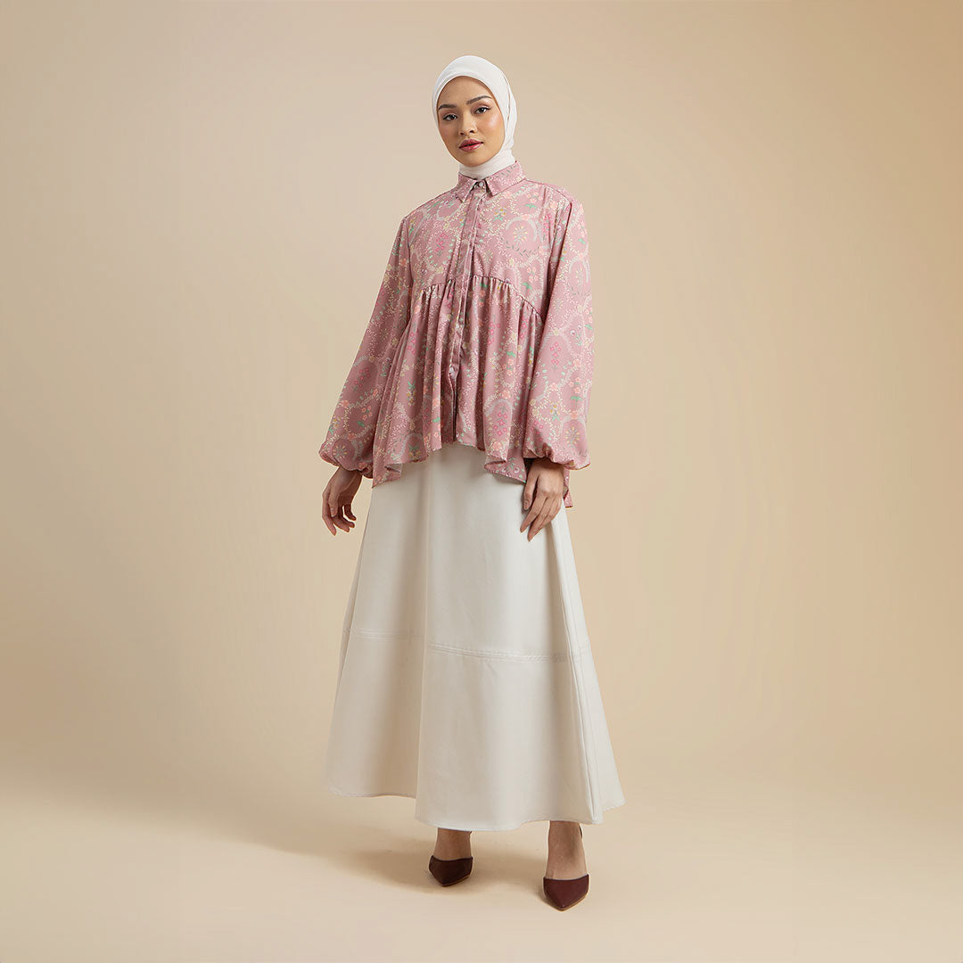 Astrid Top - Blouse Motif Bunga Elegan