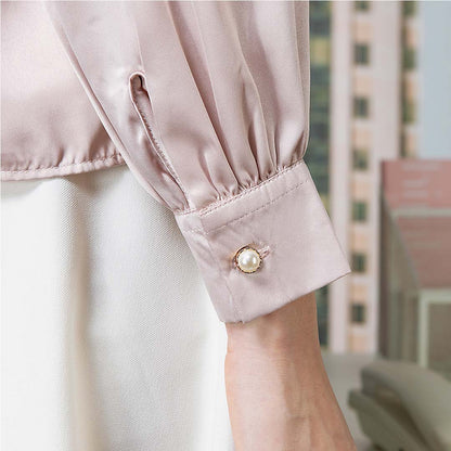 Sania Drapping Top - Blouse Satin Drape Elegan