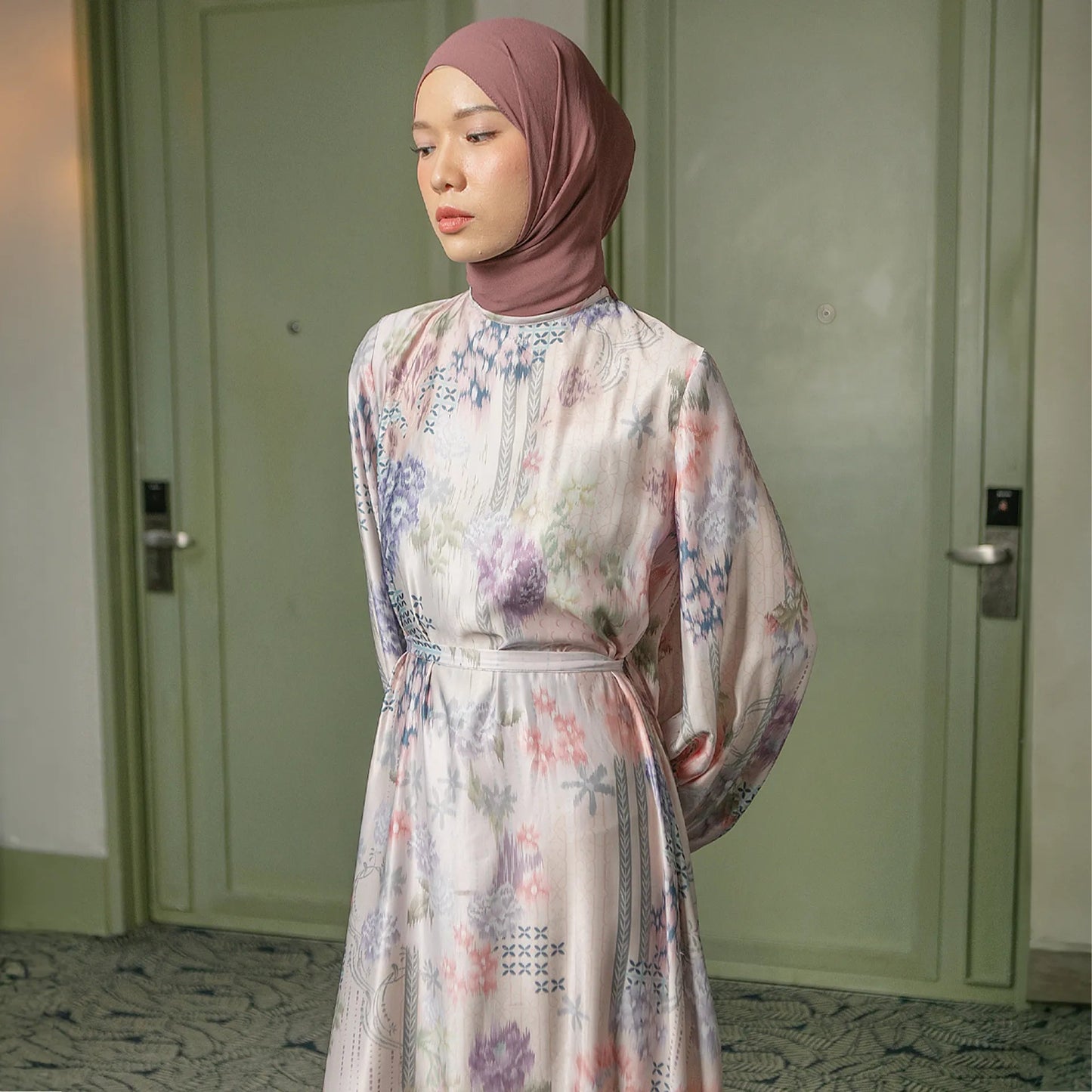 Allium Orchid Purple Dress (Pre-Order) | HijabChic