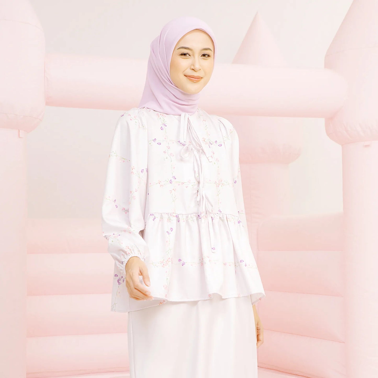 Alora Soft Pink Top | HijabChic