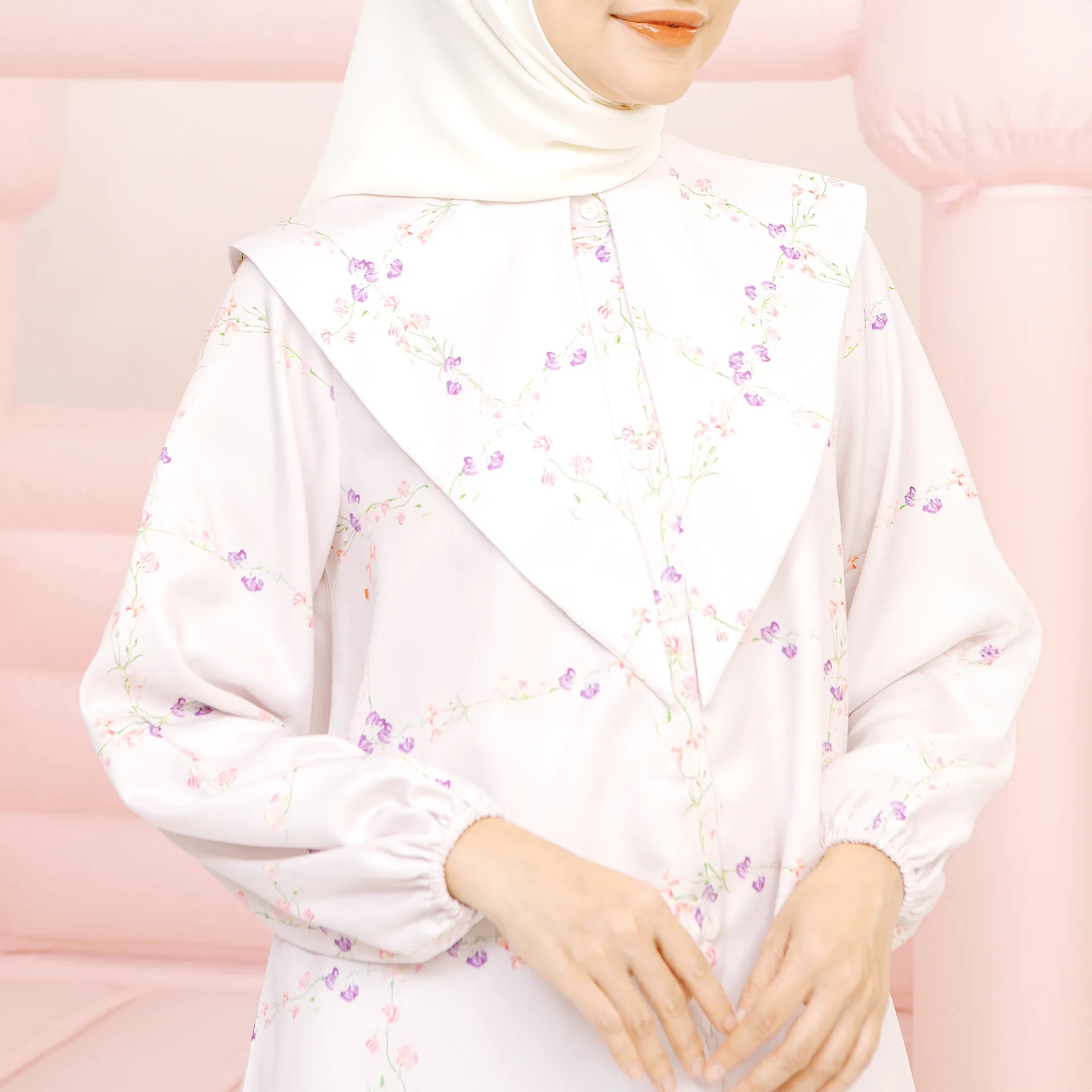 Aria Soft Pink Top | HijabChic