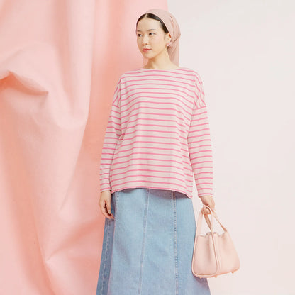 Ulyani Astoria Pink Stripe Tops