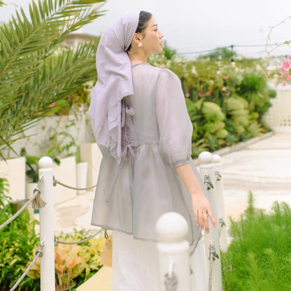 Audra Glass Grey Outerwear | HijabChic