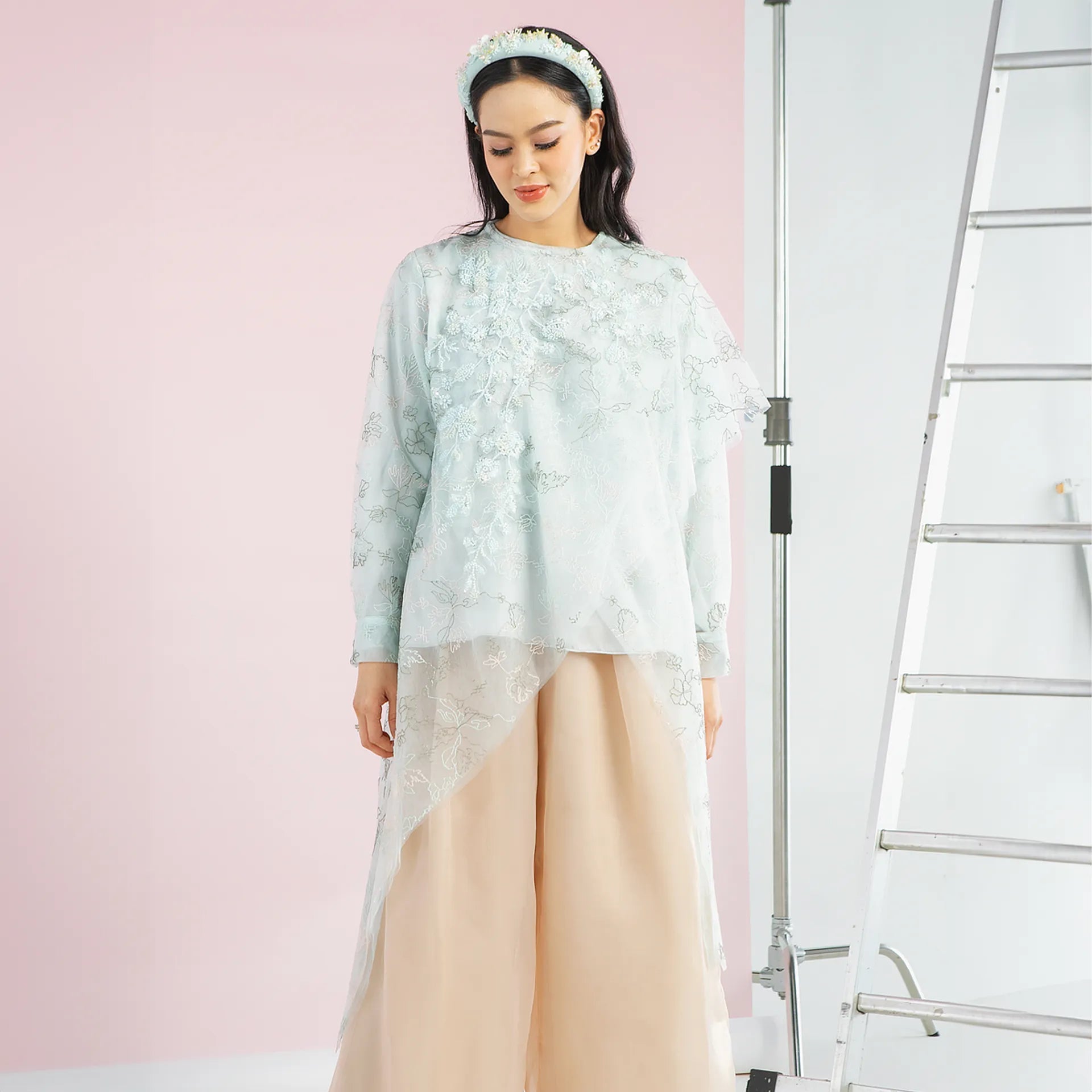 Avla Mint Outerwear | HijabChic