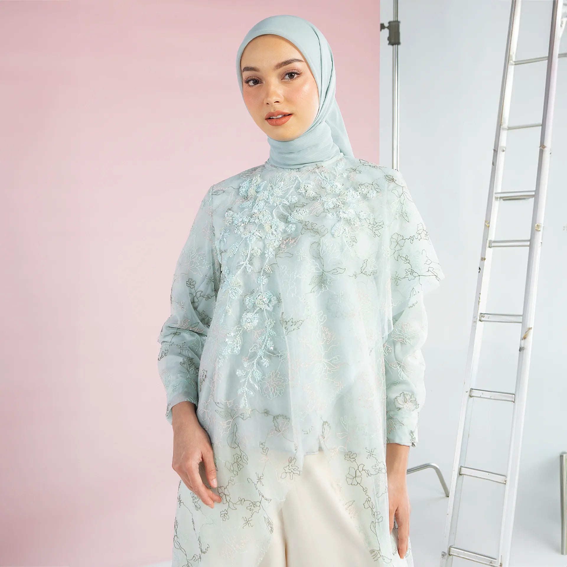 Avla Mint Outerwear | HijabChic