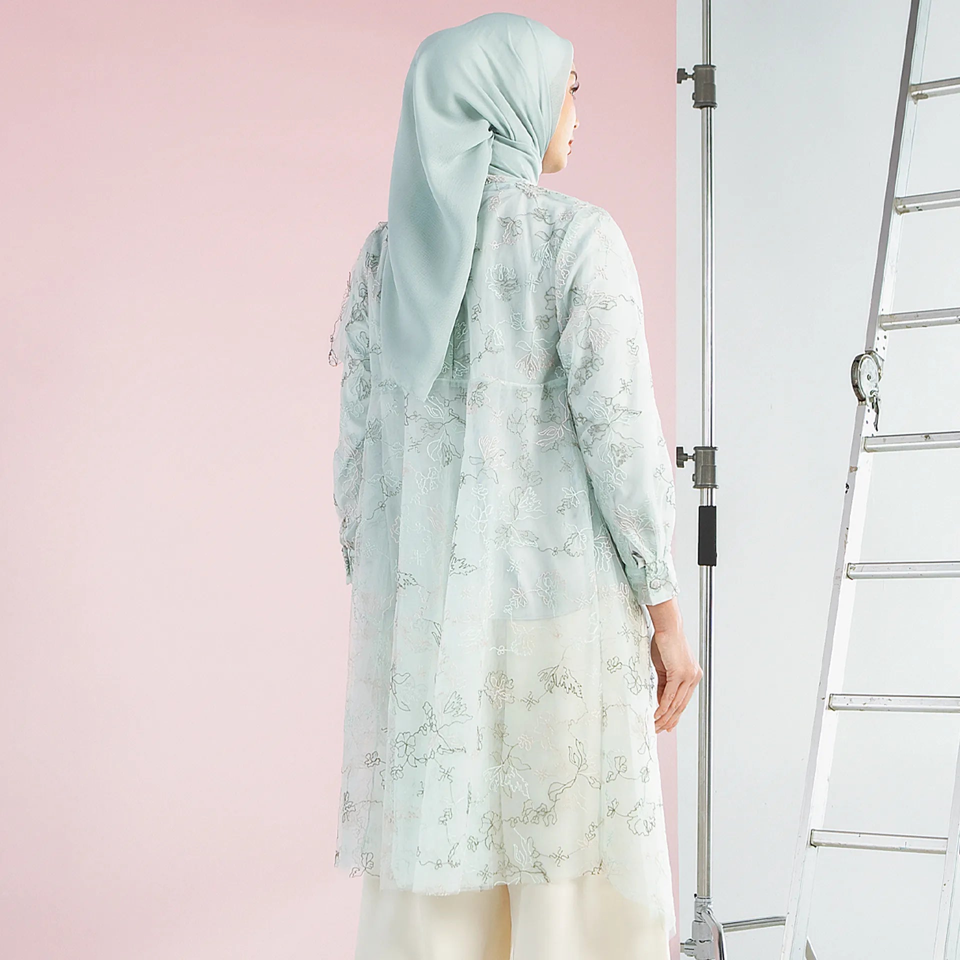 Avla Mint Outerwear | HijabChic