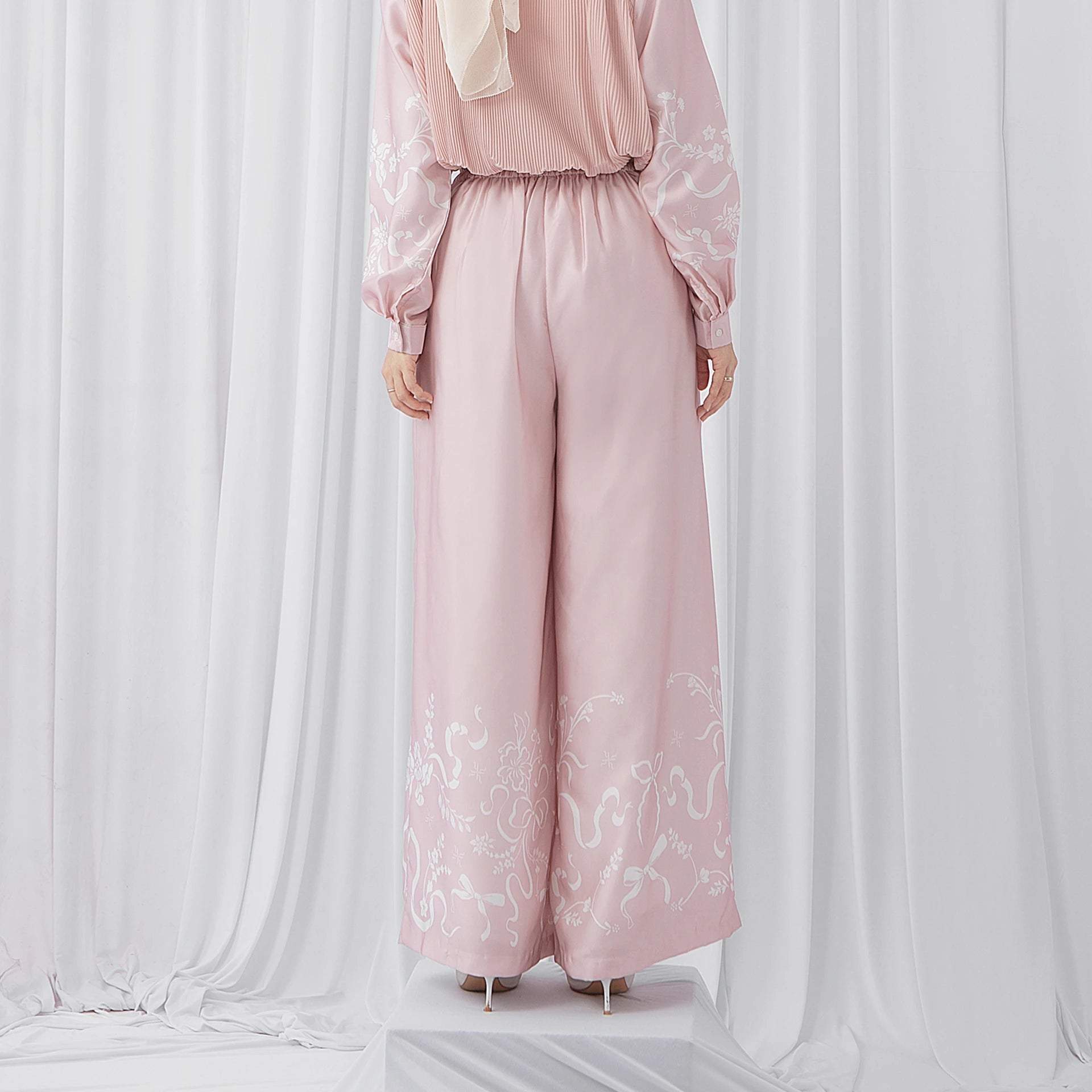 Alura Enchanted Pink Coquette Pants HijabChic 4