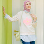 Raline Beige Sweater Tops (HijabChic Pink X Rania) | HijabChic