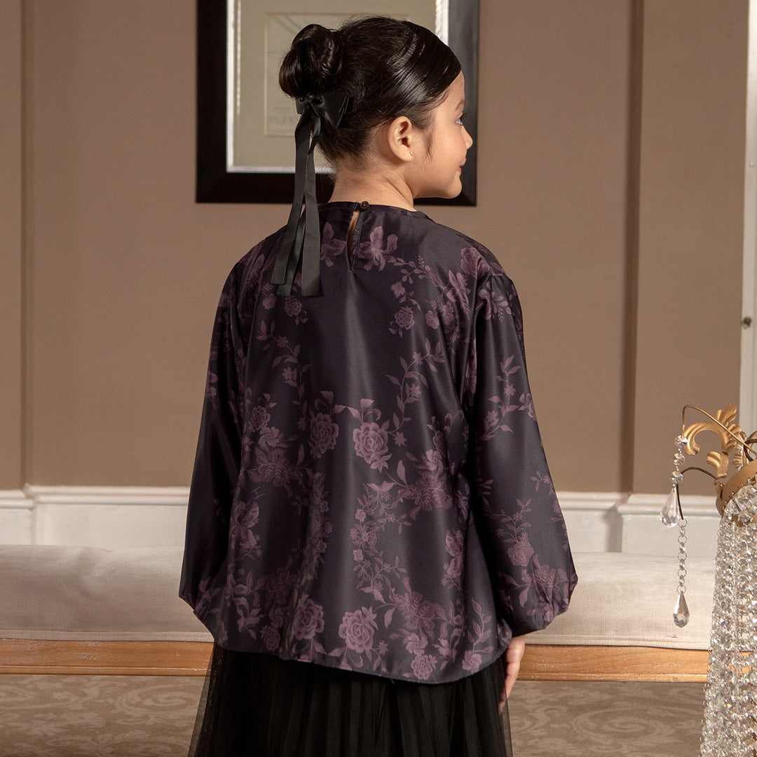 Bella Girl Top Plum
