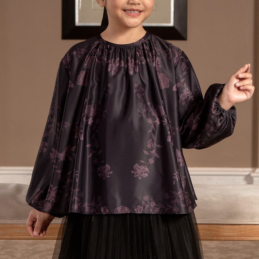 Bella Girl Top Plum