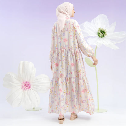 Calysta Creme Pink Dress