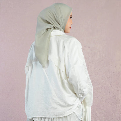 Carina Lace White Top | HijabChic